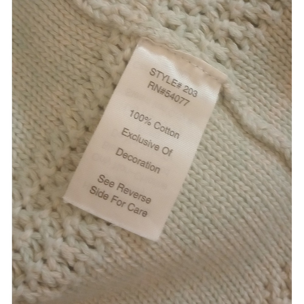 Cabi 203 Seafoam Green Cotton Knit Cardigan Sweater 3/4 Sleeve Small - Picture 6 of 6